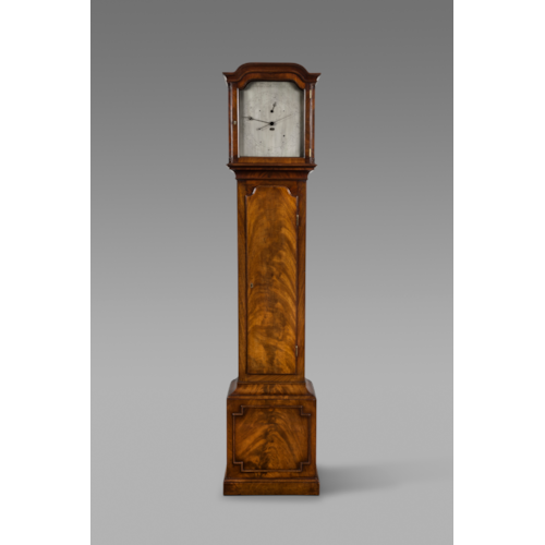 ANTIQUE REGENCY YEAR CALENDAR MAHOGANY LONGCASE CLOCK BY JOHN MILLER OF BEDFORD